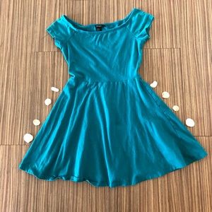 Teal skater dress